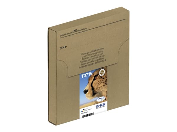 Epson T071 Easy Mail Packaging - 4-pack - 23.9 ml - svart, gul, cyan, magenta - original - boks - blekkpatron - for Stylus DX9400, SX115, SX210, SX21