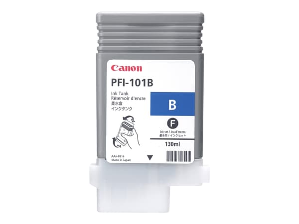 Canon LUCIA PFI-101 B - 130 ml - blå - original - blekkbeholder - for imagePROGRAF iPF5000, iPF5100, iPF6100, iPF6200