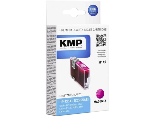 KMP H149 - 15 ml - Høy ytelse - magenta - kompatibel - blekkpatron (alternativ for: HP 935XL) - for HP Officejet 6812, 6815, 6820; Officejet Pro 6230