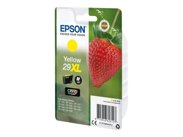 Epson Strawberry Singlepack Yellow 29XL Claria Home Ink