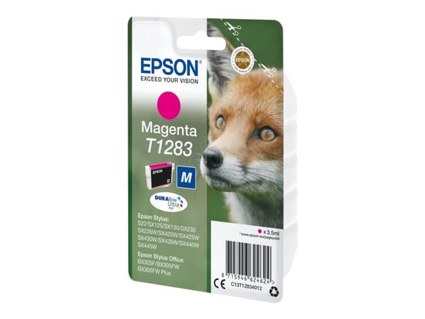 Epson Fox Singlepack Magenta T1283 DURABrite Ultra Ink