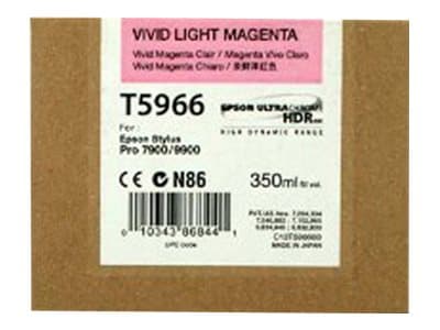 Epson T5966 - 350 ml - livlig lys magenta - original - blekkpatron - for Stylus Pro 7890, Pro 7900, Pro 9890, Pro 9900, Pro WT7900