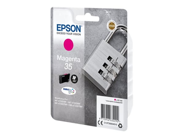 Epson 35 - 9.1 ml - magenta - original - blister - blekkpatron - for WorkForce Pro WF-4720, WF-4720DWF, WF-4725DWF, WF-4730, WF-4730DTWF, WF-4740, WF