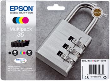 Epson 35 Multipack - 4-pack - svart, gul, cyan, magenta - original - blister - blekkpatron - for WorkForce Pro WF-4720, WF-4720DWF, WF-4725DWF, WF-47