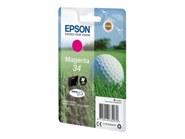 Epson 34 - 4.2 ml - magenta - original - blekkpatron - for WorkForce Pro WF-3720, WF-3720DWF, WF-3725DWF