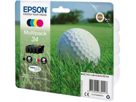 Epson Golf ball Multipack 4-colours 34 DURABrite Ultra Ink