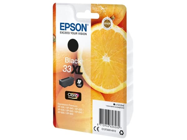 Epson Oranges Singlepack Black 33XL Claria Premium Ink