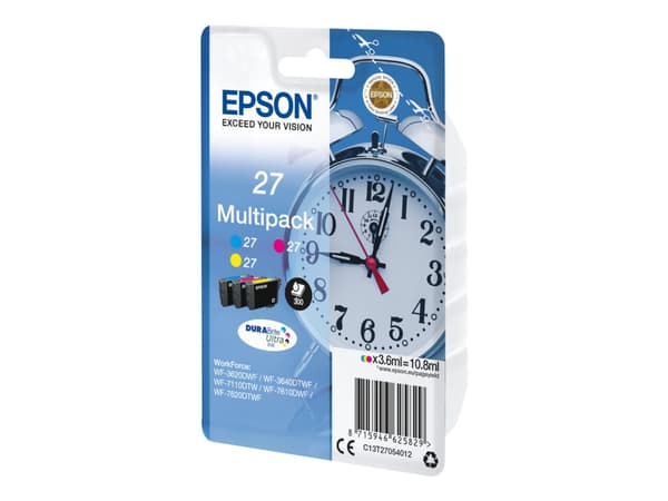 Epson Alarm clock Multipack 3-colour 27 DURABrite Ultra Ink