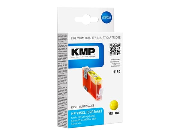 KMP H150 - 15 ml - Høy ytelse - gul - kompatibel - blekkpatron (alternativ for: HP 935XL) - for HP Officejet 6812, 6815, 6820; Officejet Pro 6230, 62