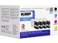 Miniatyrbild 4 av 5: KMP MULTIPACK E220VX - 4-pack - Lång livslängd - svart, gul, cyan, magenta - kompatibel - bläckpatron (alternativ för: Epson 79XL) - för Epson WorkFo