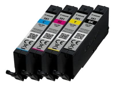 Canon CLI-581 Multipack blekkpatron Original Sort, Cyan, Fiolblå, Gult