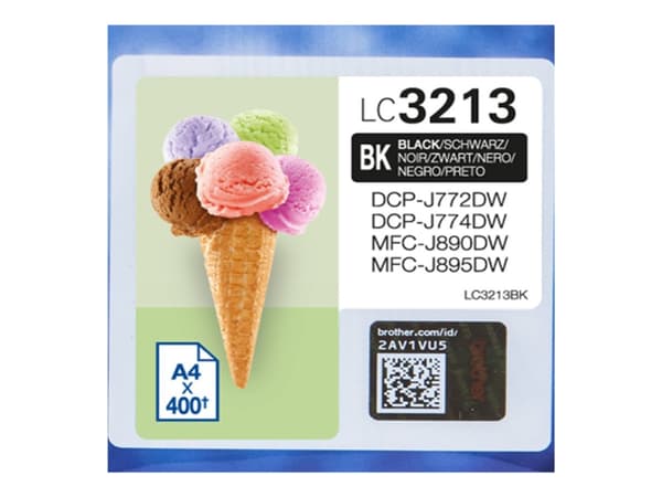 Brother LC3213BK - Svart - original - blekkpatron - for Brother DCP-J572, DCP-J772, DCP-J774, MFC-J890, MFC-J895