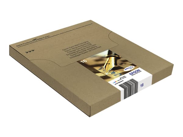 Epson 16 Multipack Easy Mail Packaging - 4-pack - svart, gul, cyan, magenta - original - box - bläckpatron - för WorkForce WF-2010, 2510, 2520, 2530,