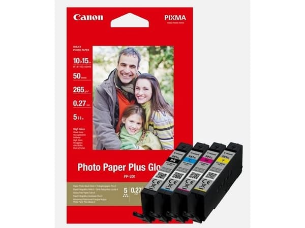 Canon CLI-581XL C/M/Y/BK Photo Value Pack - 4-pack - 8.3 ml - Høy ytelse - svart, gul, cyan, magenta - original - blekkbeholder / papirsett - for PIX