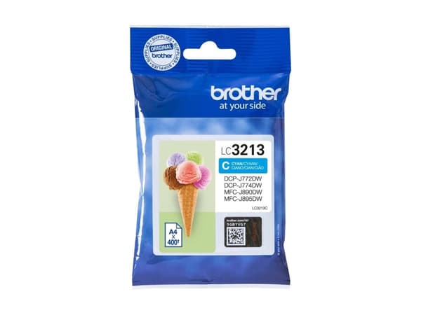 Brother LC3213C - Høy ytelse - cyan - original - blekkpatron - for Brother DCP-J772DW, DCP-J774DW, MFC-J890DN, MFC-J890DW, MFC-J890DWN, MFC-J895DW