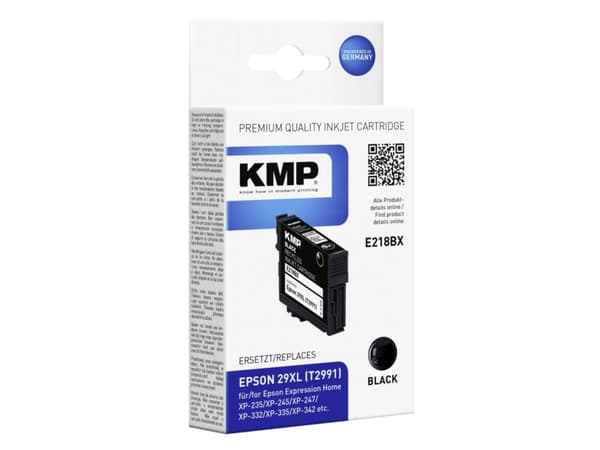 KMP E218BX, Sort, Pigmentbasert blekk, 11,3 ml, 470 sider