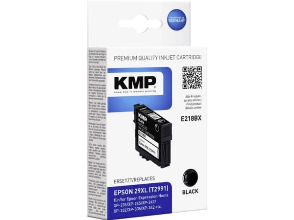 KMP E218BX, Sort, Pigmentbasert blekk, 11,3 ml, 470 sider