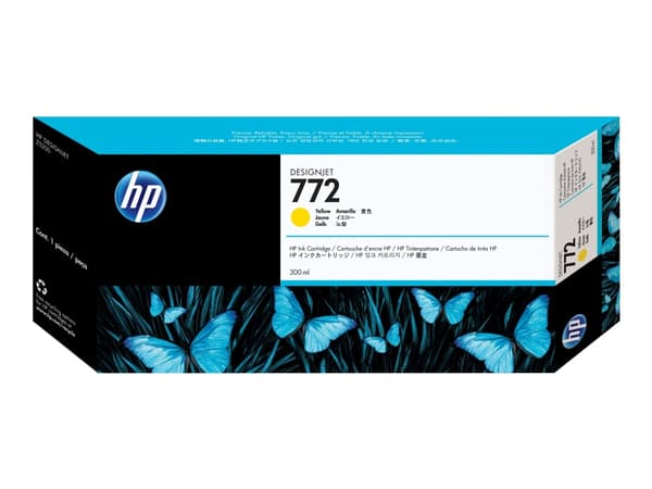 HP 772 - 300 ml - gul - original - DesignJet - blekkpatron - for DesignJet HD Pro MFP, Z5200, Z5200 PostScript, Z5400 PostScript ePrinter