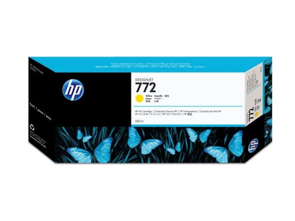 HP 772 - 300 ml - gul - original - DesignJet - blekkpatron - for DesignJet HD Pro MFP, Z5200, Z5200 PostScript, Z5400 PostScript ePrinter