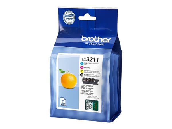 Brother LC-3211VAL bläckpatroner Original Standardavkastning Svart, Cyan, Magenta, Gul