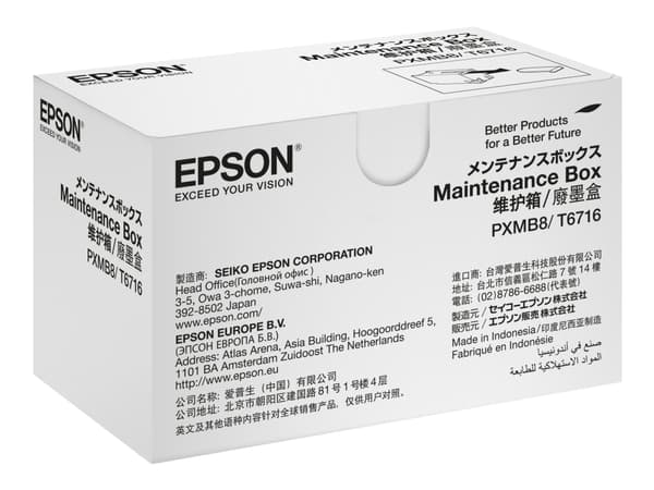 Epson Maintenance box, Musta, Indonesia, Epson, - WorkForce Pro WF-M5799DWF - WorkForce Pro WF-M5299DW - WorkForce Pro WF-C5790DWF - WorkForce Pro...