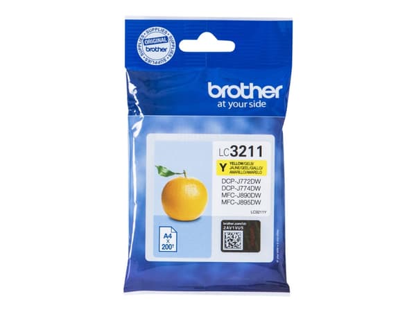 Brother LC3211Y - Gul - original - blekkpatron - for Brother DCP-J572, DCP-J772, DCP-J774, MFC-J890, MFC-J895