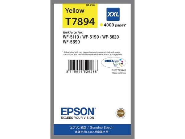 Epson Ink Cartridge XXL Yellow