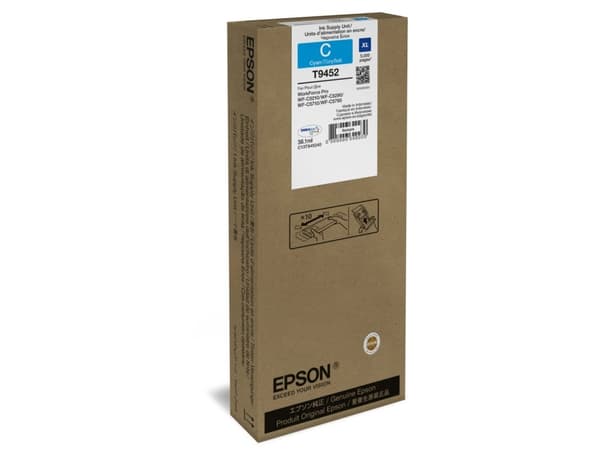 Epson T9452 - 38.1 ml - XL - cyan - original - blekkpatron - for WorkForce Pro WF-C5210DW, WF-C5290DW, WF-C5710DWF, WF-C5790DWF