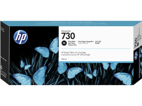 HP 730 - 300 ml - hög kapacitet - foto-svart - original - DesignJet - bläckpatron - för DesignJet SD Pro MFP, T1600, T1600dr, T1700, T1700dr, T1708,