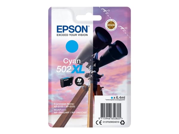 Epson Singlepack Cyan 502XL Ink