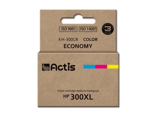 Actis KH-300CR, Standard utskriftsproduksjon, Fargestoffbasert blekk, 21 ml, 1 stykker, Enkeltpakke