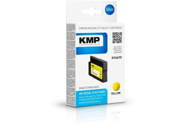 KMP 1748,4009, Høyt (XL) utbytte, Gult, Pigmentbasert blekk, 30 ml, 2000 sider