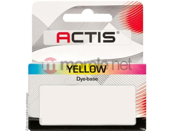 Actis KC-526Y, Standard utskriftsproduksjon, Fargestoffbasert blekk, 10 ml, 520 sider, 1 stykker, Enkeltpakke