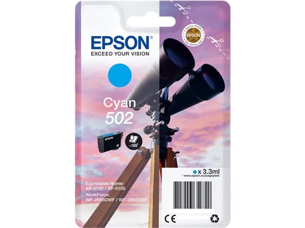 Epson Singlepack Cyan 502 Ink