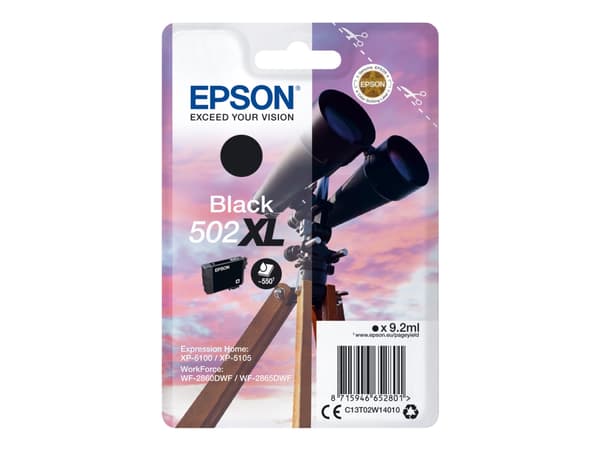 Epson Singlepack Black 502XL Ink