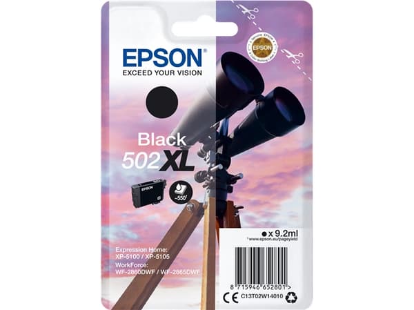 Epson Singlepack Black 502XL Ink
