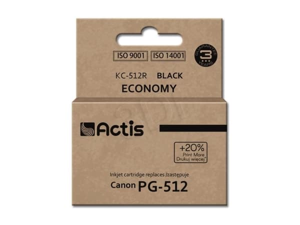 Actis KC-512R, Standard utskriftsproduksjon, Pigmentbasert blekk, 15 ml, 1 stykker, Enkeltpakke