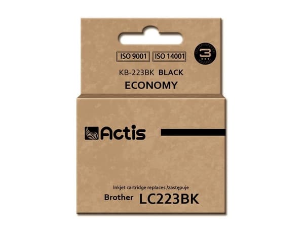 Actis cartridge KB-223Bk replacement Brother LC223BK Standard 16 ml - Kompatibel - Tintenpatrone, Standard utskriftsproduksjon, Pigmentbasert blekk,