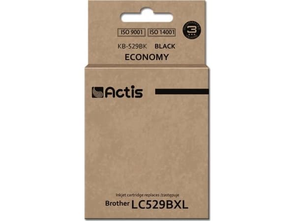 Actis KB-529BK, Perusvärintuotto, Väriainepohjainen muste, 58 ml, 1 kpl, Kertapakkaus