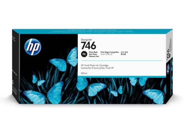 Bläckpatron hp 746 p2v82a, 300 ml, foto svart