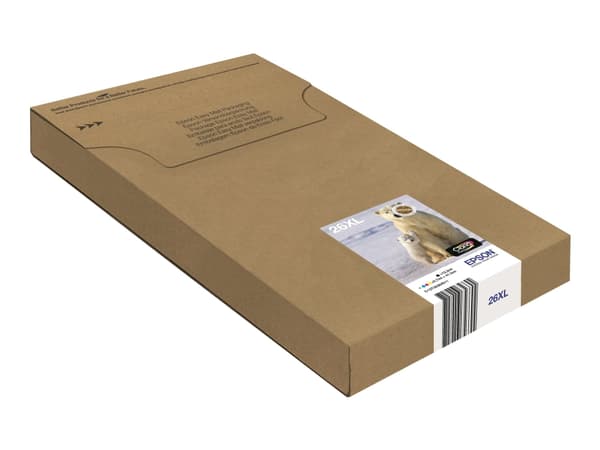 Epson Multipack 26XL EasyMail - 4-pack - 41.3 ml - XL - svart, gul, cyan, magenta - original - postbar - blekkpatron - for Expression Premium XP-510,
