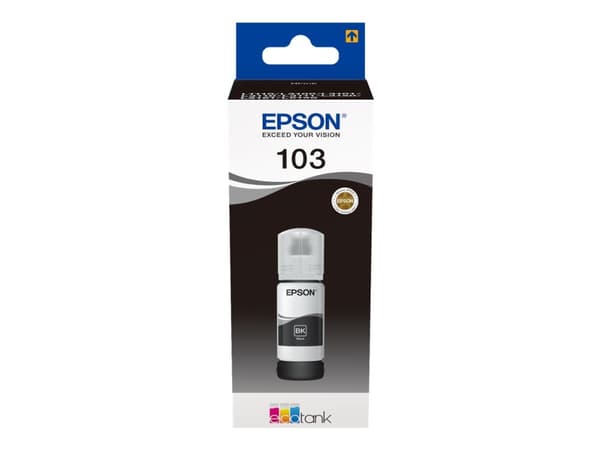Epson 103 - 65 ml - svart - original - blekkrefill - for Epson L1210, L3210, L3211, L3250, L3251, L3256, L3260, L3266, L5296; EcoTank L11050, L1250