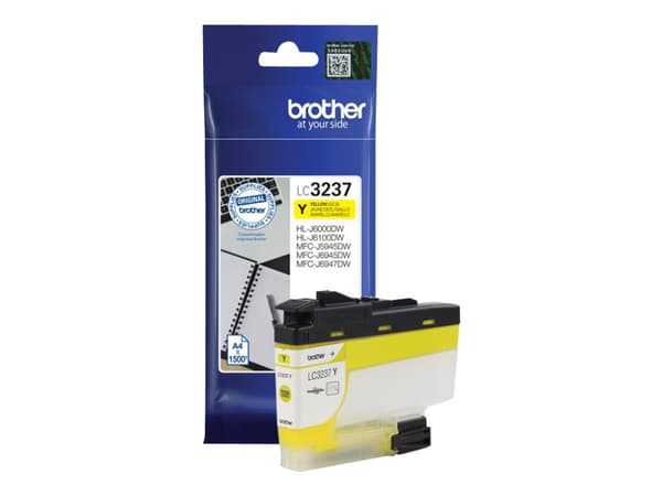 Brother LC3237Y - Gul - original - blekkpatron - for Brother HL-J6000DW, HL-J6100DW, MFC-J5945DW, MFC-J6945DW, MFC-J6947DW