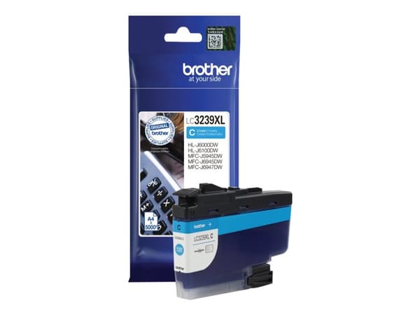 Brother LC3239XLC - Cyan - original - blekkpatron - for Brother HL-J6000DW, HL-J6100DW, MFC-J5945DW, MFC-J6945DW, MFC-J6947DW