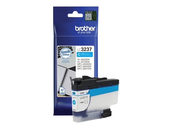 Brother LC3237C - Cyan - original - blekkpatron - for Brother HL-J6000DW, HL-J6100DW, MFC-J5945DW, MFC-J6945DW, MFC-J6947DW