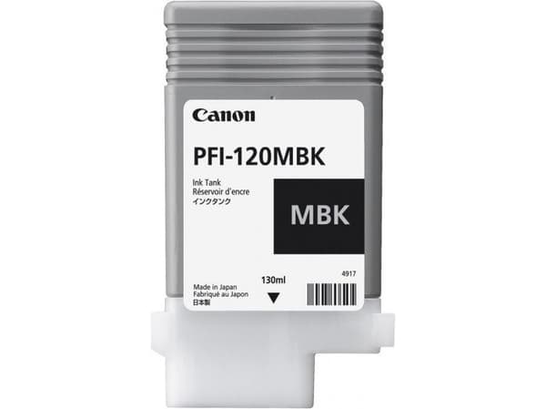 Canon PFI-120 MBK - 130 ml - mattsvart - original - bläcktank - för imagePROGRAF GP-200, GP-300, TM-200, TM-205, TM-300, TM-305