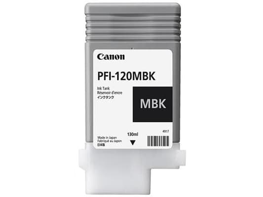 Canon PFI-120 MBK - 130 ml - matt svart - original - blekkbeholder - for imagePROGRAF GP-200, GP-300, TM-200, TM-205, TM-300, TM-305