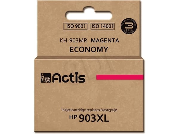 Actis KH-903MR, Høyt (XL) utbytte, Fiolblå, Fargestoffbasert blekk, 12 ml, 1 stykker, Enkeltpakke