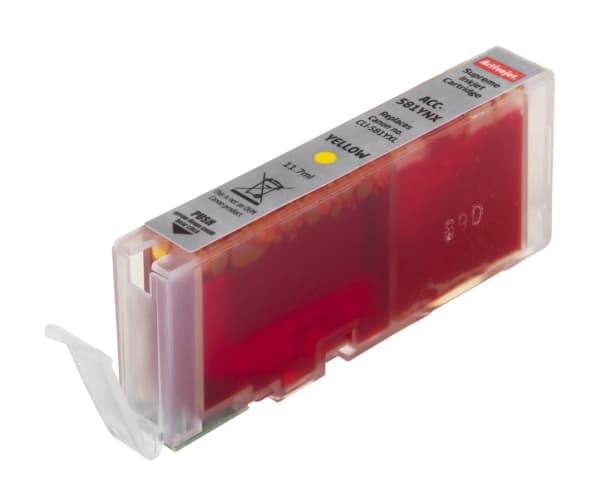 Activejet ACC-581YNX, Høyt (XL) utbytte, Fargestoffbasert blekk, 11,7 ml, 875 sider, 1 stykker, Enkeltpakke