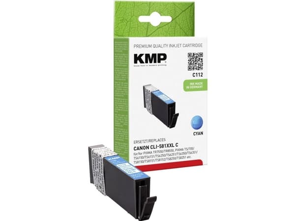 KMP 1578,0203, Ekstra (super) høyt utbytte, Cyan, 11,7 ml, 1 stykker, 820 sider